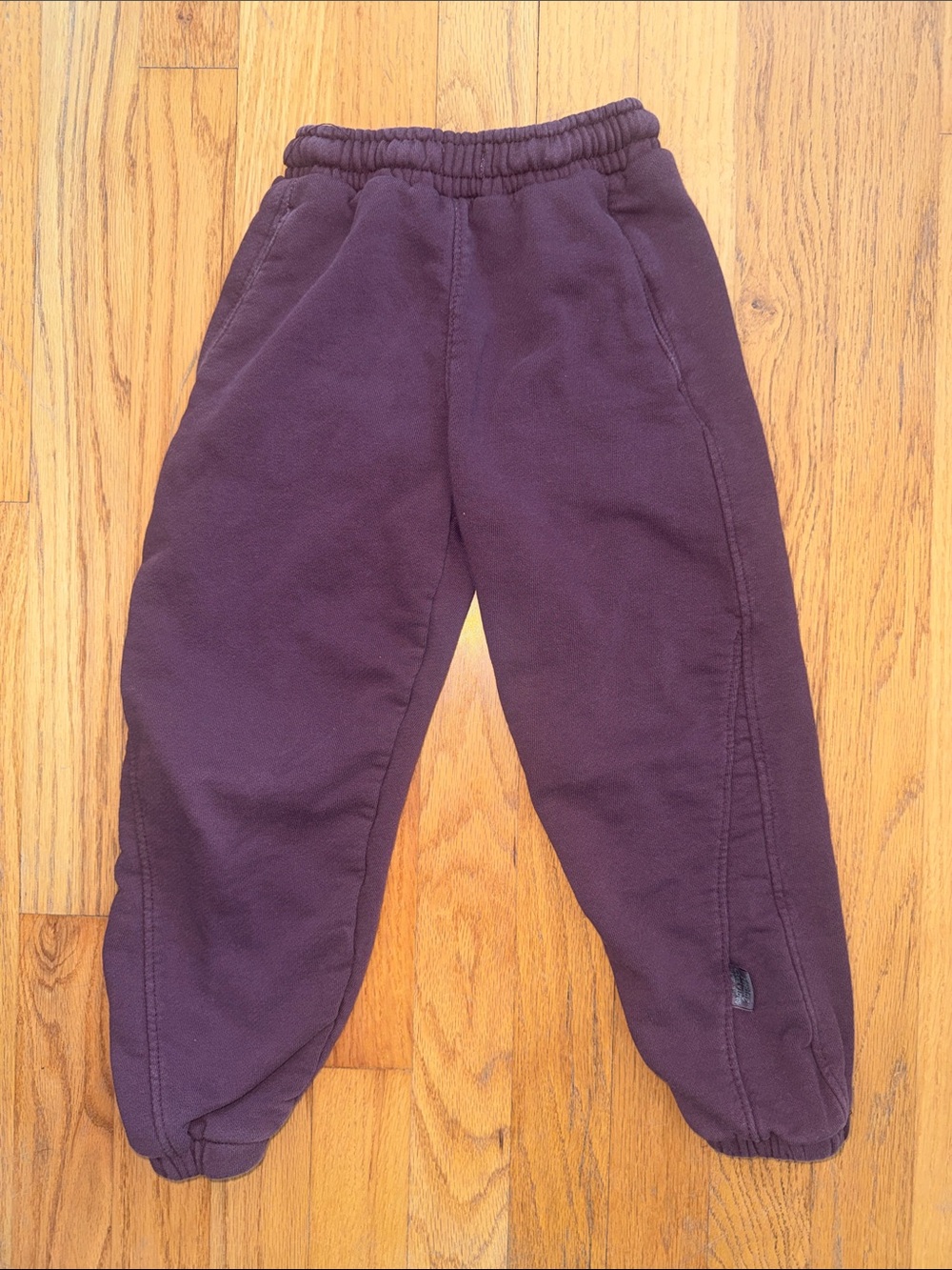 Zara Kids Plum Elastic-Waist Sweatpants